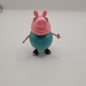 Peppa Pig Daddy Pig 3 inch, Peppa Pig Family Figure, Jazwares, 2003